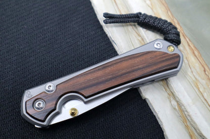 Chris Reeve Knives Small Sebenza 31 - Drop Point / Macassar Ebony Inlay (A6)