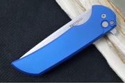 Pro Tech Mordax - Drop Point / Stonewashed Magnacut blade / Blue Aluminum Handle MX101-BLUE - Northwest Knives