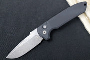 Pro Tech Rockeye Auto - Black Aluminum Handle / Acid Washed CPM-S35VN Blade LG311 - Northwest Knives
