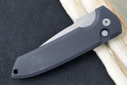Pro Tech Rockeye Auto - Black Aluminum Handle / Acid Washed CPM-S35VN Blade LG311 - Northwest Knives