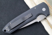 Pro Tech Rockeye Auto - Black Aluminum Handle / Acid Washed CPM-S35VN Blade LG311 - Northwest Knives
