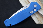 Hogue Knives Ballista - Blue Aluminum Handle / 154CM Drop Point Blade / Tumbled Finish 64133 - Northwest Knives