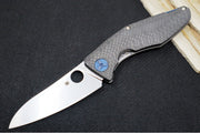 Spyderco Drunken - Carbon Fiber & Aluminum Handle / CPM-S90V steel / Sheepsfoot Blade C235CFTIP - Northwest Knives