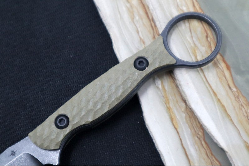 Toor Knives Anaconda - Carbon Finished Blade / CPM-3V Steel / Covert Green G10 Handle / Kydex Sheath 850022587733