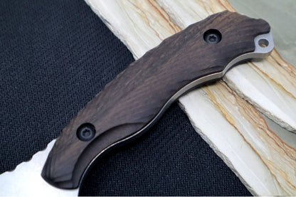 Toor Knives Raven - Stonewashed Blade / CPM-3V Steel / Ebony Handle / Kydex Sheath