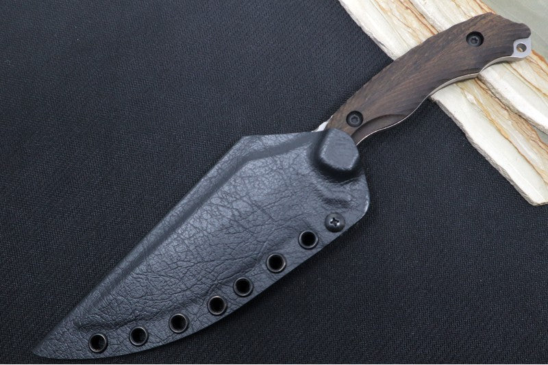 Toor Knives Raven - Stonewashed Blade / CPM-3V Steel / Ebony Handle / Kydex Sheath