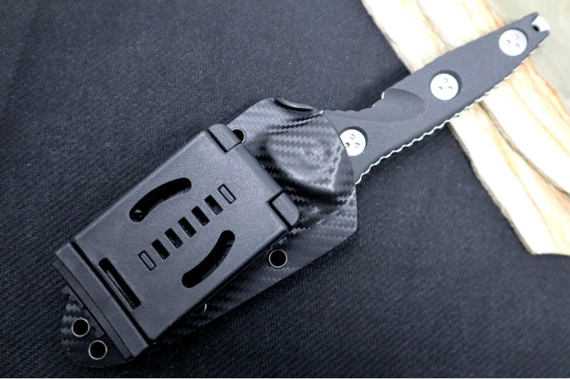 Microtech Socom Alpha Mini Warcom - Stonewash Standard 93M-10