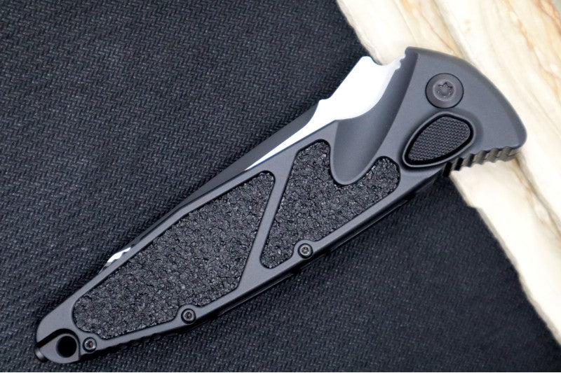 Microtech SOCOM Elite Auto Tactical - Full Serrated Tanto Black Blade / Black Chassis 161A-3T