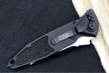 Microtech SOCOM Elite Auto Tactical - Full Serrated Tanto Black Blade / Black Chassis 161A-3T