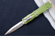 Microtech Dirac OTF - Double Edge / Bronzed Blade & Hardware / OD Green Aluminum Handle 225-13OD - Northwest Knives