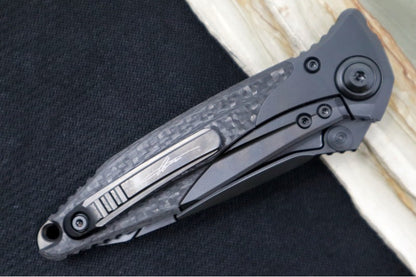 Microtech SOCOM Bravo Signature Series - Tanto Blade / DLC Black Finish / DLC Titanium Handle / DLC Hardware 261-1DLCTCFTIS