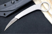 Microtech Feather Signature Series - Single Hawkbill Edge / Apocalyptic Finish / D2 Tool Steel Handle 215-10APS - Northwest Knives
