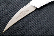 Microtech Feather Signature Series - Single Hawkbill Edge / Apocalyptic Finish / D2 Tool Steel Handle 215-10APS - Northwest Knives