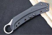 Microtech Feather Signature Series - Single Hawkbill Edge / Apocalyptic Finish / D2 Tool Steel Handle 215-10APS - Northwest Knives