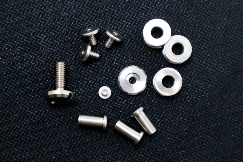 Hinderer Complete XM-18 3.0" Hardware Set - Stonewashed Titanium