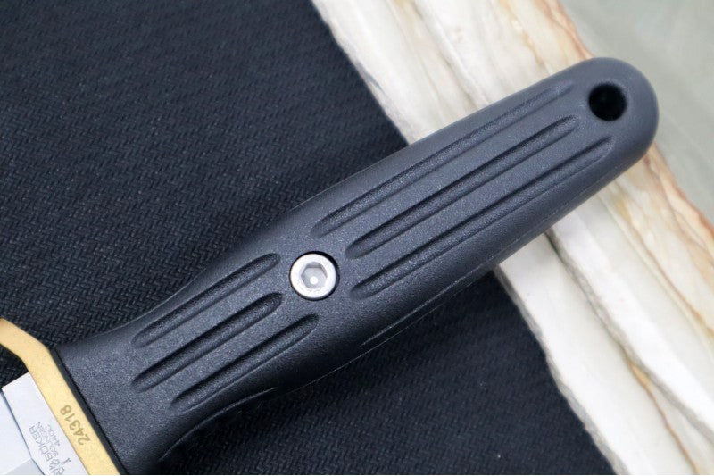 Boker Applegate-Fairbairn Combat II Fixed Blade - 440C Steel / Dagger Blade / Black Synthetic Handle Scales 120543AF