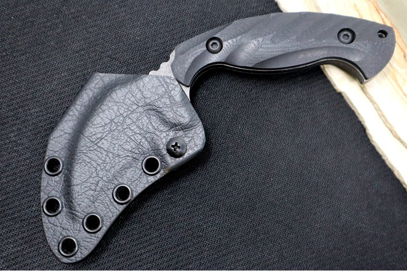 Toor Knives Karsumba - Carbon Finished Blade / CPM-S35VN Steel / Black G-10 Handle / Kydex Sheath 84260066
