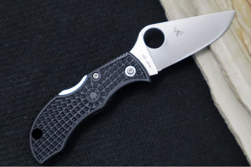 Spyderco ManBug- Black FRN Handle / VG10 Leaf Plain Edge Blade MBKP - Northwest Knives