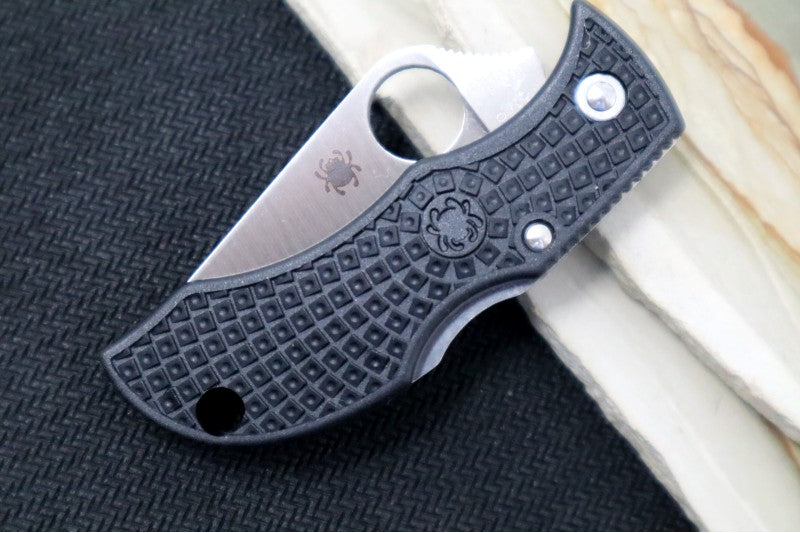 Spyderco ManBug- Black FRN Handle / VG10 Leaf Plain Edge Blade MBKP - Northwest Knives