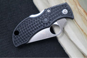 Spyderco ManBug- Black FRN Handle / VG10 Leaf Plain Edge Blade MBKP - Northwest Knives