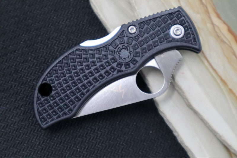Spyderco ManBug- Black FRN Handle / VG10 Leaf Plain Edge Blade MBKP - Northwest Knives