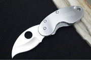 Spyderco Cricket - Stainless Steel Handle / Satin Blade / VG-10 Steel - C29P - Northwest Knives