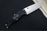 Spyderco Enuff 2 - VG-10 Steel / Drop Point Blade / Black FRN Handle FB31PBK2 - Northwest Knives