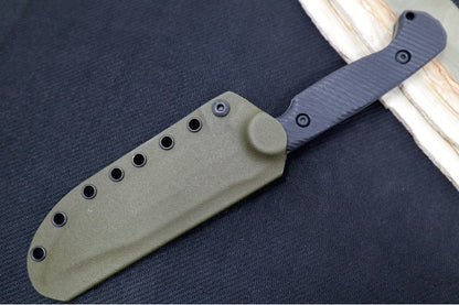 Toor Knives Valor - Woodland Green KG Gunkote Finished Blade / CPM-3V Steel / Black G-10 Handle / Kydex Sheath