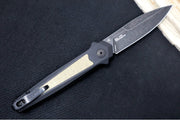 Kershaw Launch 15 Auto - Bayonet Style / Blackwash Blade / CPM-Magnacut / Black Aluminum Handle with Natural Micarta - Northwest Knives