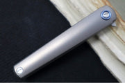 Maniago Knife Makers Flame - Stonewash Drop Point Blade / M390 Steel / Sandblasted Titanium Handle MK-FL01-TSW - Northwest Knives