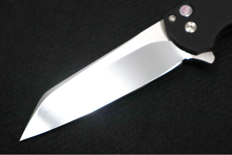 Pro Tech Malibu - Reverse Tanto / Mirror-Polished Blade / Black Textured Aluminum Handle 5208 - Northwest Knives