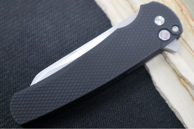 Pro Tech Malibu - Reverse Tanto / Mirror-Polished Blade / Black Textured Aluminum Handle 5208 - Northwest Knives