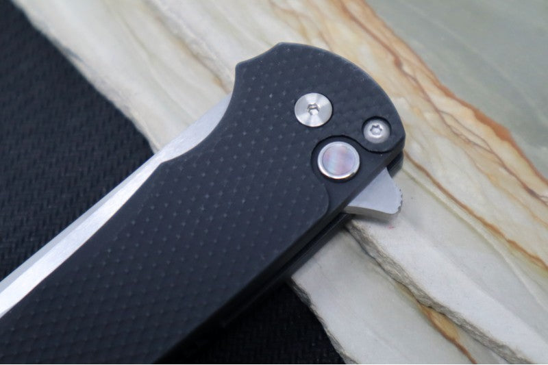 Pro Tech Malibu - Reverse Tanto / Mirror-Polished Blade / Black Textured Aluminum Handle 5208 - Northwest Knives