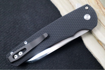 Pro Tech Malibu - Reverse Tanto / Mirror-Polished Blade / Black Textured Aluminum Handle 5208