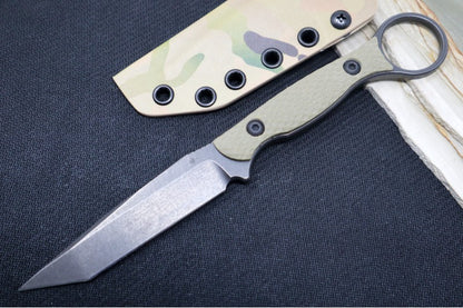 Toor Knives Serpent - Dark Stonewashed Blade / CPM-3V Steel / Covert Green G-10 Handle / Kydex Sheath