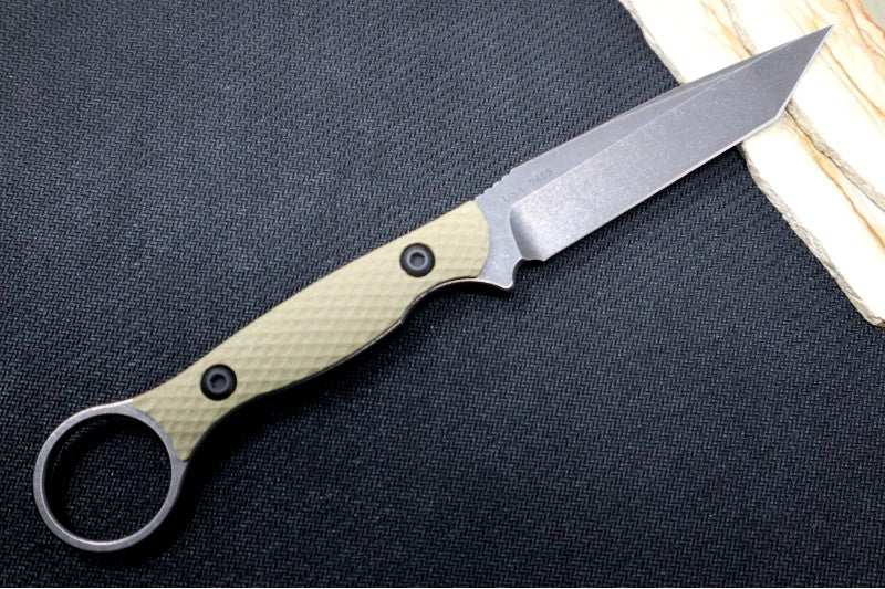Toor Knives Serpent - Dark Stonewashed Blade / CPM-3V Steel / Covert Green G-10 Handle / Kydex Sheath