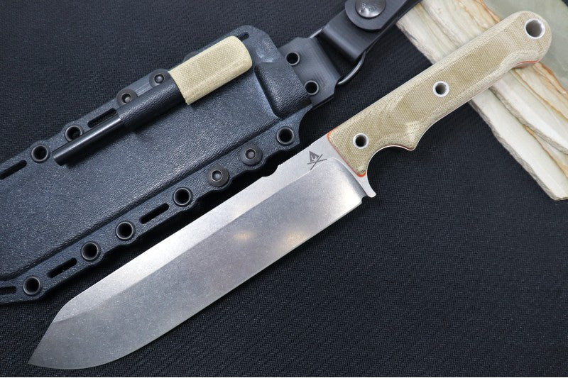 White River Knives 7" Firecraft - Kydex Sheath & Micarta Handle