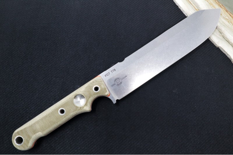 White River Knives 7" Firecraft - Kydex Sheath & Micarta Handle