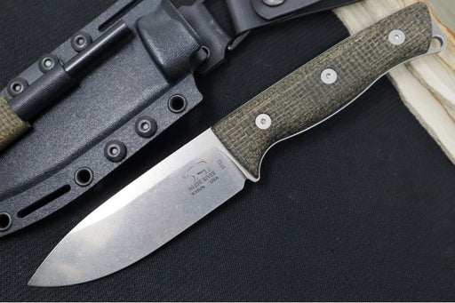 White River Ursus 45 Bushcrafter | Black Burlap Micarta Handle  | Northwest Knives