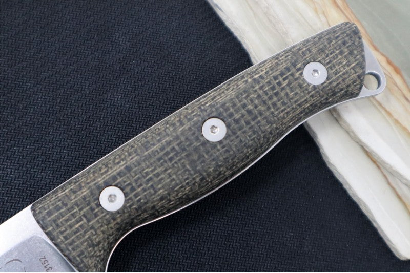 Black Burlap Micarta Handle For Ursus 45 Knife | Northwest Knives