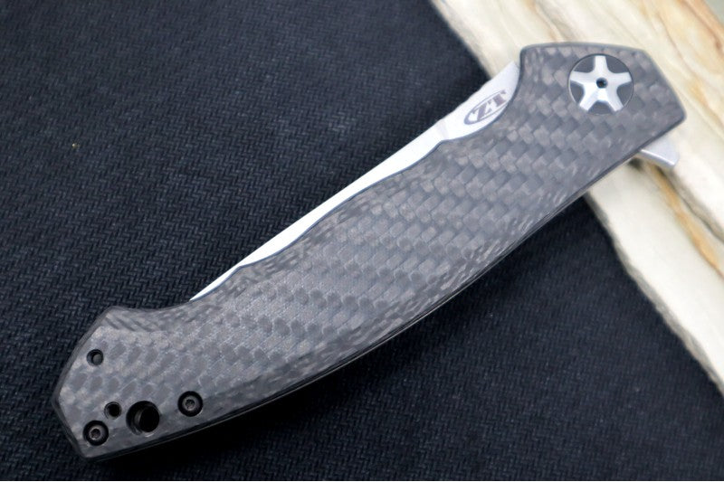 Zero Tolerance 0452CF Sinkevich Titanium Flipper - Carbon Fiber