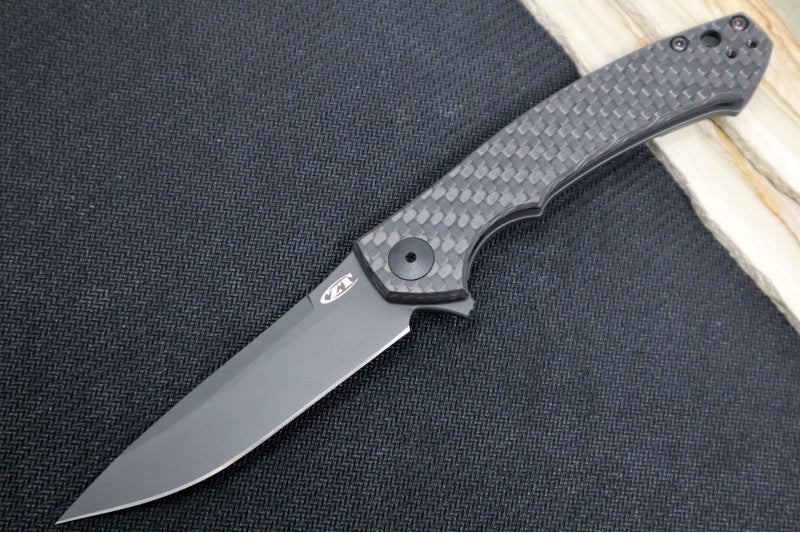 Zero Tolerance 0450CF Sinkevich Titanium Flipper - Carbon Fiber