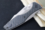 Zero Tolerance 0393GLFC Hinderer Design KVT Flipper - Glow in the Dark Carbon Fiber - Northwest Knives