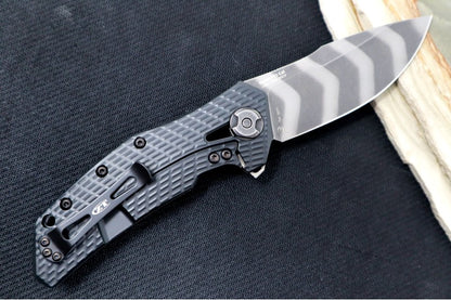 Zero Tolerance 0308BLKTS - 20CV Tiger Striped Blade / Black G-10 Handle