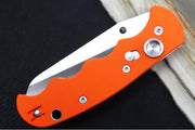 Spyderco Autonomy - Orange G-10 Handle / Satin Serrated Blade / H1 Steel - C165GSOR - Northwest Knives