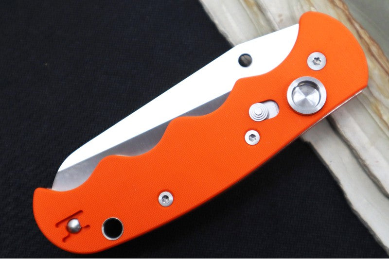 Spyderco Autonomy - Orange G-10 Handle / Satin Serrated Blade / H1 Steel - C165GSOR - Northwest Knives