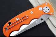 Spyderco Autonomy - Orange G-10 Handle / Satin Serrated Blade / H1 Steel - C165GSOR - Northwest Knives