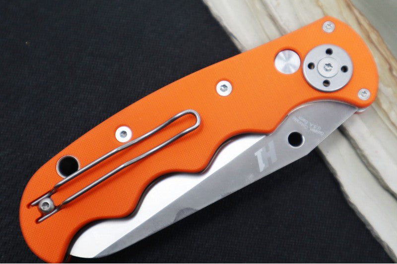 Spyderco Autonomy - Orange G-10 Handle / Satin Serrated Blade / H1 Steel - C165GSOR - Northwest Knives