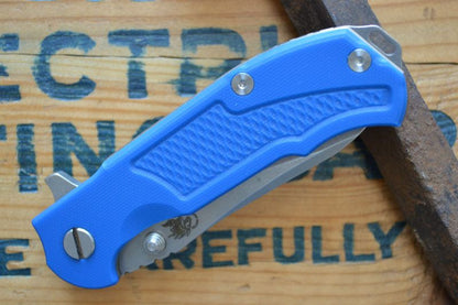 Rick Hinderer Knives MP-1 / Stonewashed Blade / Blue G10 Handle - Northwest Knives