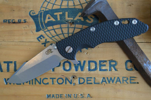 Rick Hinderer Knives XM-18 - 3.5" Stonewashed Spanto Blade - Bronze Anodized Handle - Northwest Knives